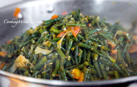 Trinidad “Fry Bodi” (Stir-Fry Long Green Beans | Bora Recipe )