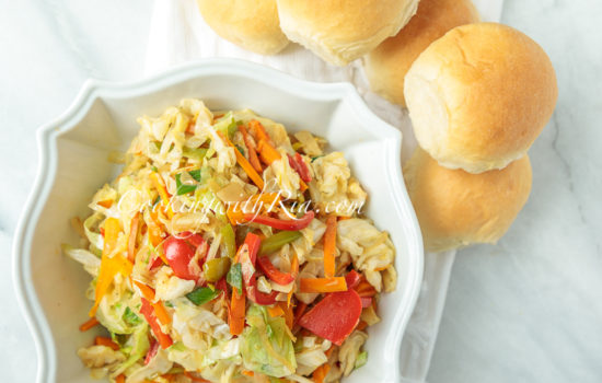 Veggie Chow Mein (Trinidad Stir Fry Veggies)