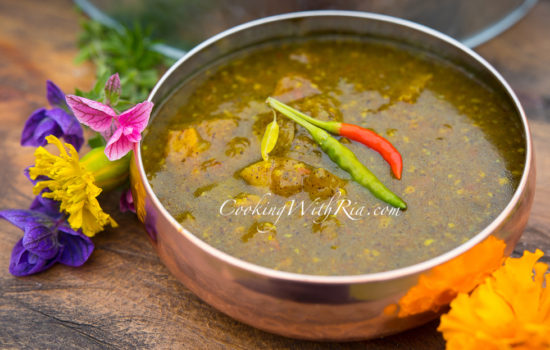 Boiled Mango Chutney for Doubles, Aloo Pies, Pholourie