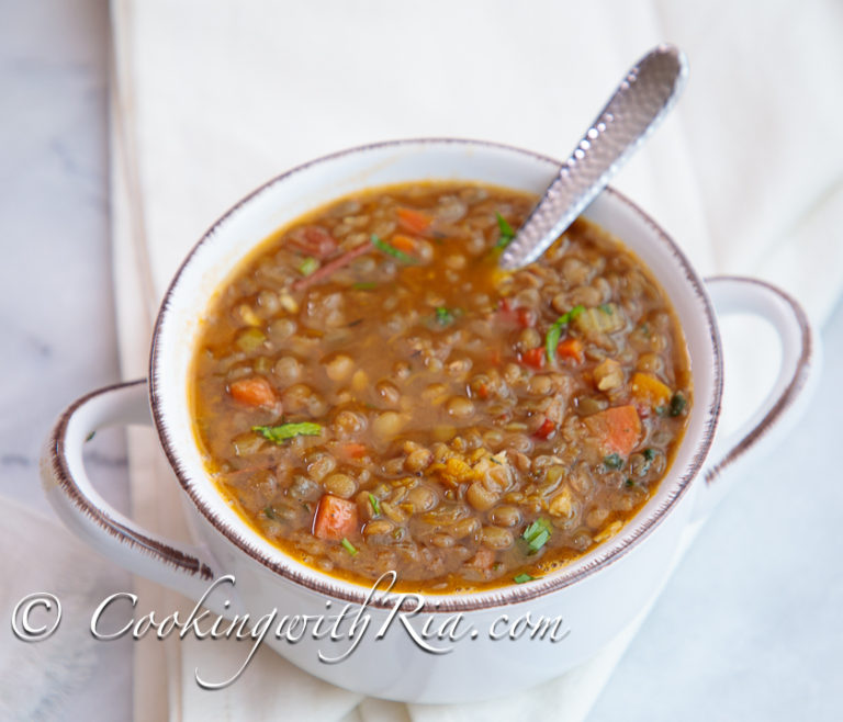 stewed lentils