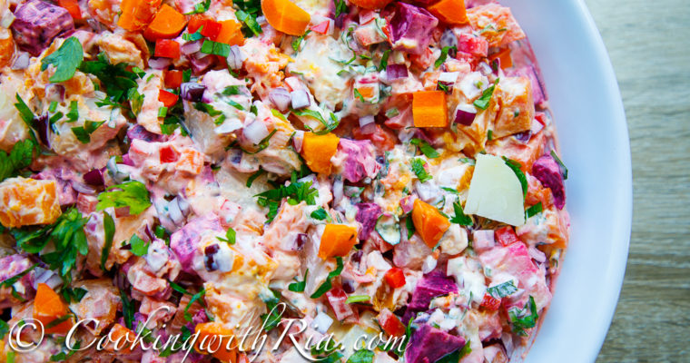 Colorful & Healthy Beet and Potato Salad