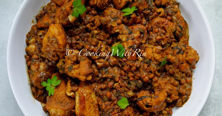 Stewed Chicken with Pigeon Peas