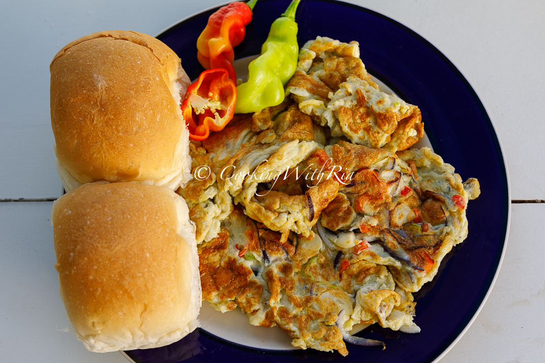 True Trini Food and Recipes.  Freshly fry anchor fish eggs yum