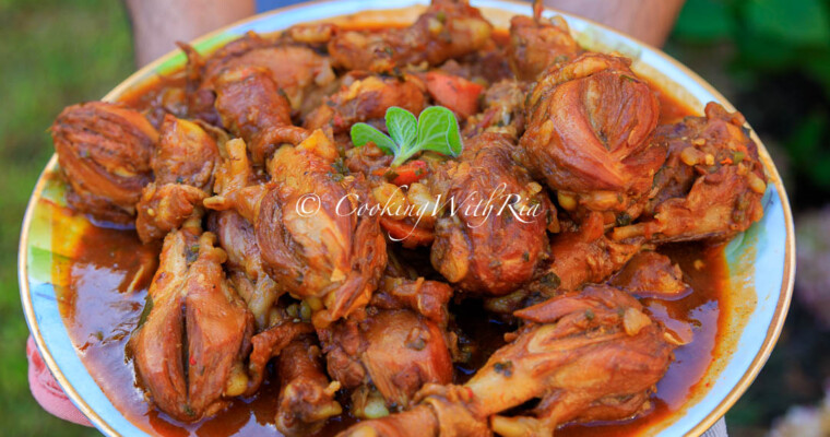Simple Stewed Chicken – Using Less Sugar