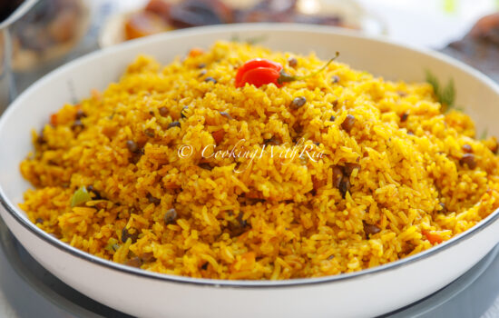 Yellow Rice and Peas with Coconut Milk