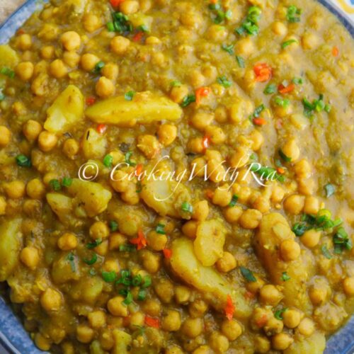 Instant Pot Curry Channa and Aloo