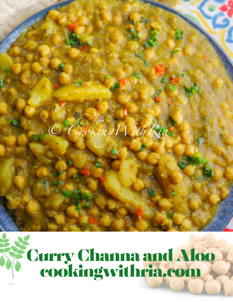 Instant Pot Curry Channa and Aloo