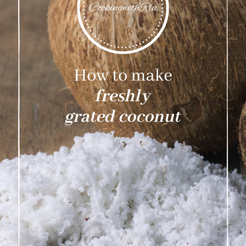 how to make freshly grated coconut