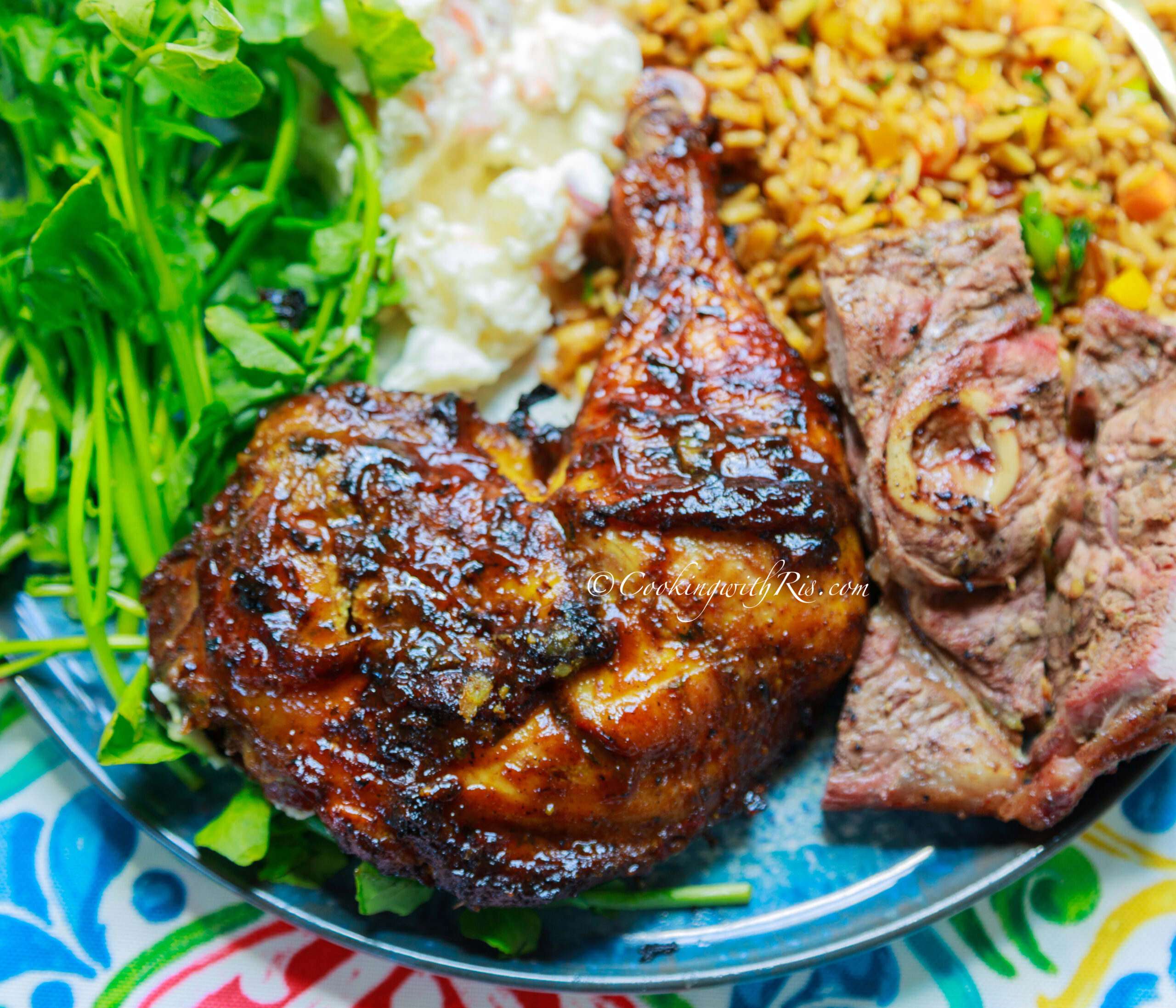 Grilled BBQ Chicken for a Small Party