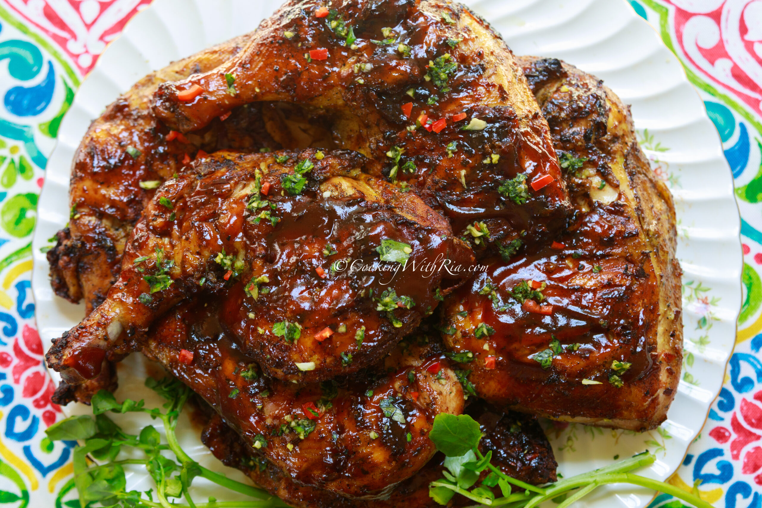 Grilled BBQ Chicken for a Small Party