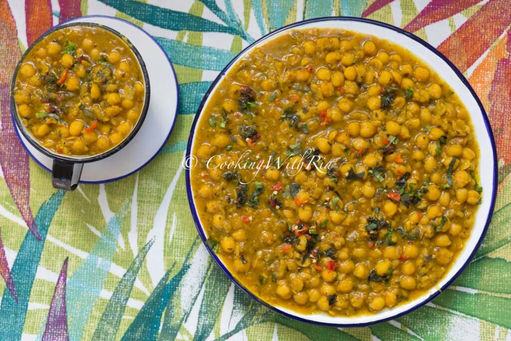 Cup Ah Channa /Boil Channa. in a cup and Bowl 