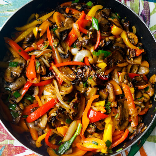 Mushrooms and Pepper Stir Fry