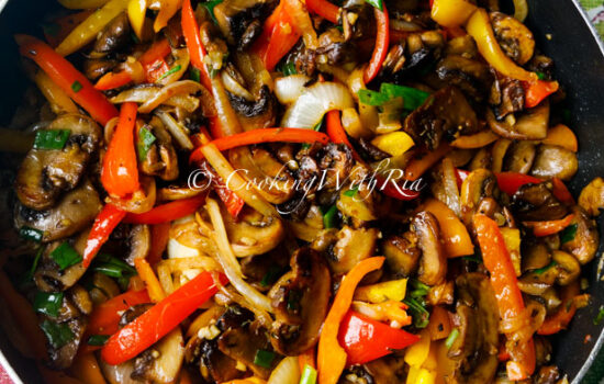 Mushroom & Bell Pepper Stir Fry