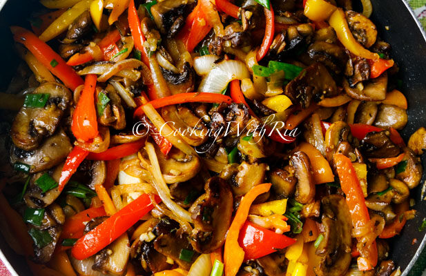 Mushroom & Bell Pepper Stir Fry