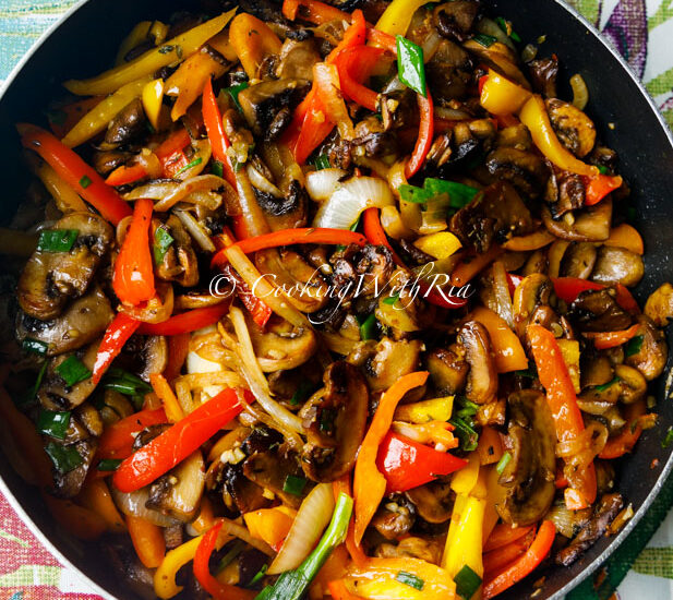 Mushroom & Bell Pepper Stir Fry