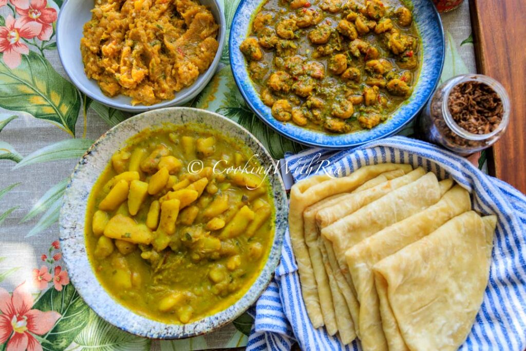 Trinidad Shrimp Roti