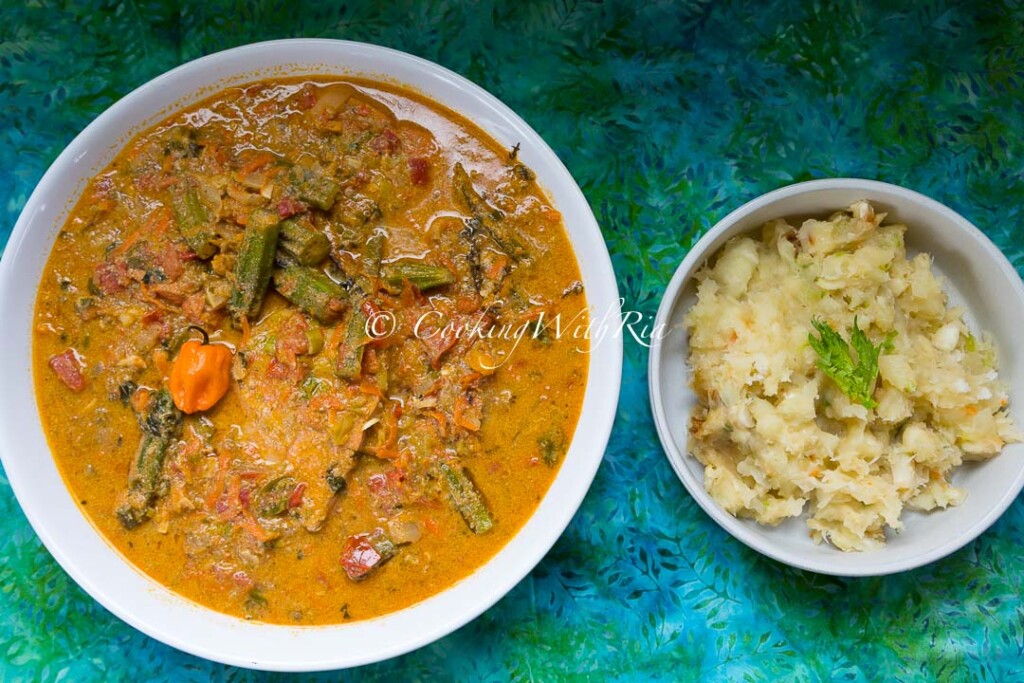 Steamed Fish and Boil and Fry Cassava