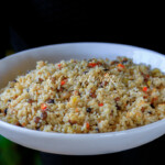 simple rice and peas