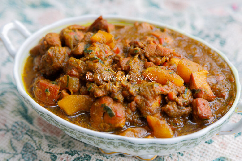 30 min boneless curry stew chicken