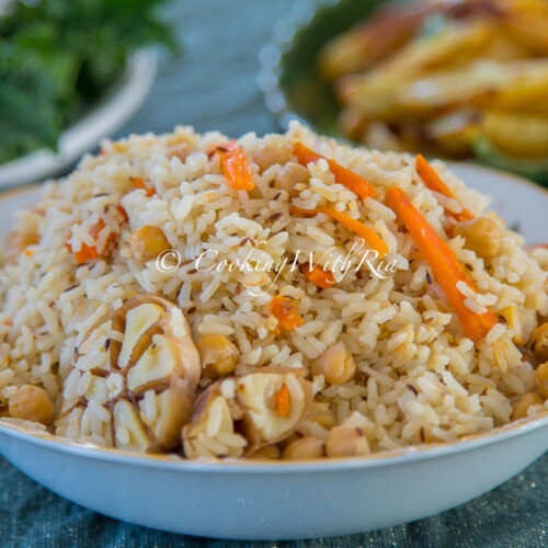 Chickpeas pilaf