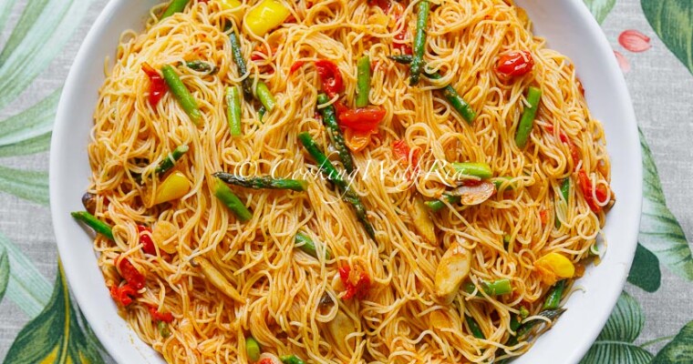 Angel Hair with Tomatoes and Asparagus
