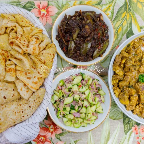 curry beef and aloo dhalpuri mango talkari sunday lunch week 28