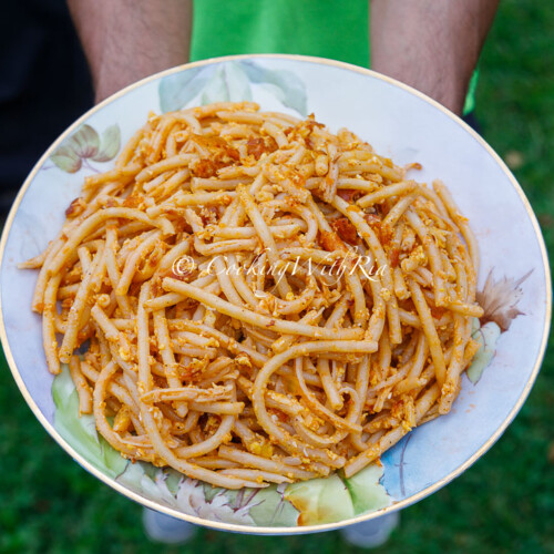 macaroni and eggs