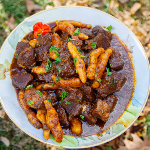 stewed beef with dumplings