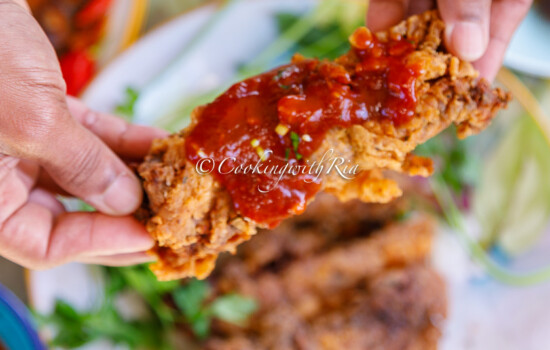Crispy Fried Ribs With Asian Dipping Sauce