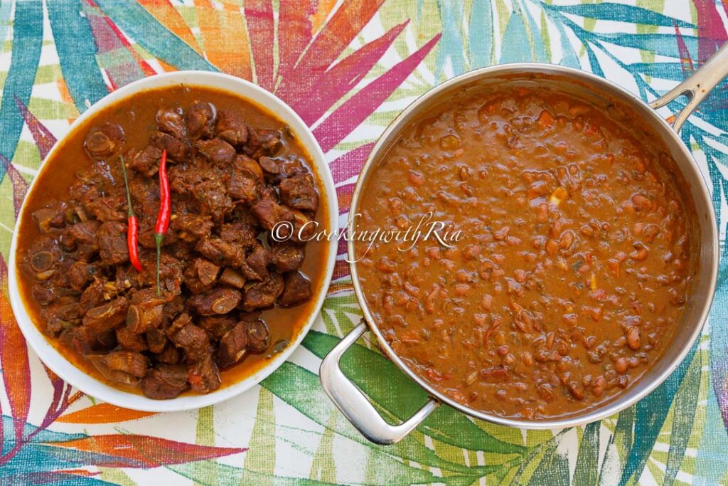 sunday lunch 2026 - stewed pork ribs and stewed red beans