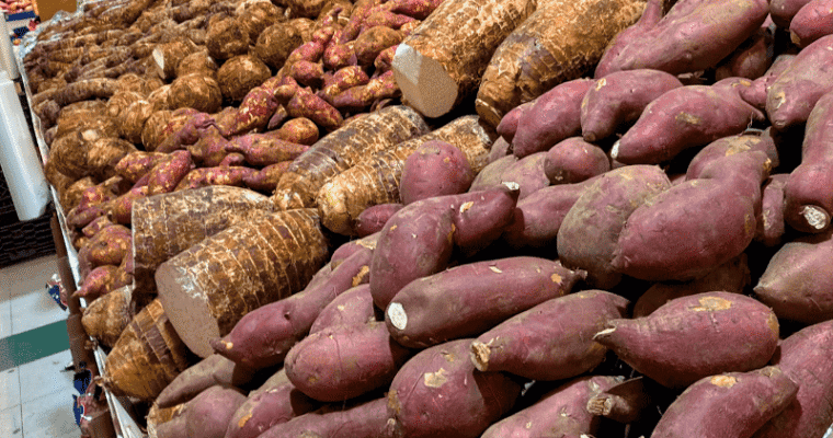 Ground Provisions at the Market