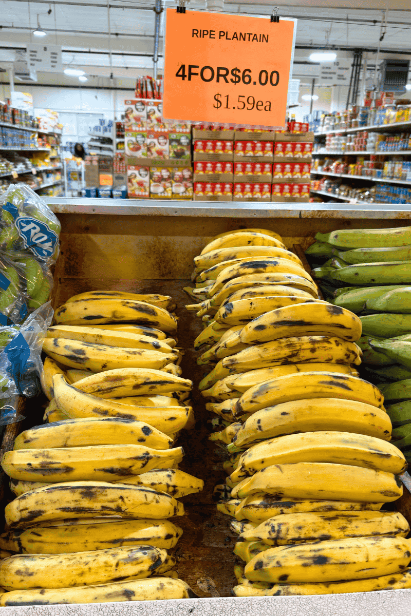 Ripe Plantain at the West Indian Market