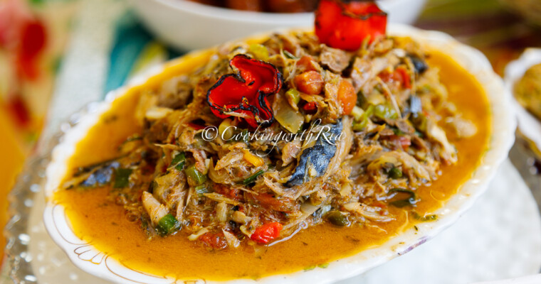 How to Cook Trinidad Salted Mackerel with Tomatoes (Simple Caribbean Classic)