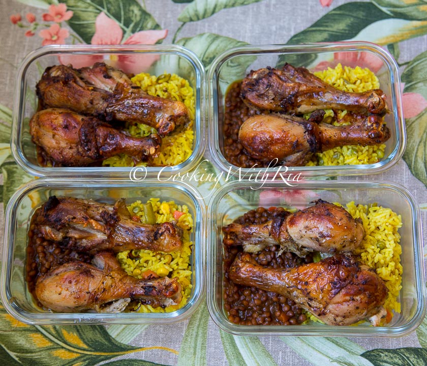sunday-lunch-week-25-yellow-rice-stewed-chiicken-geera-chicken-tomato-choka