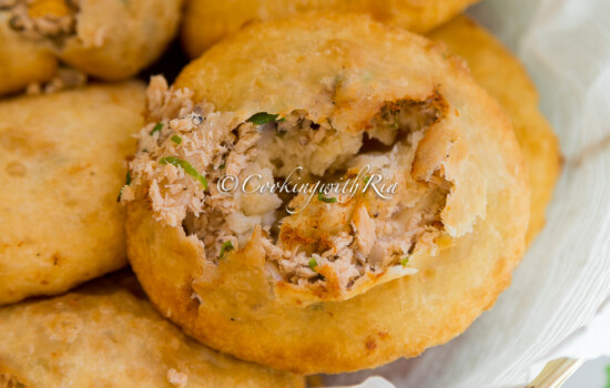 How to Make Salmon Pie using Canned Salmon | Salmon Stuffed Fried Bake