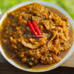 trinidad pumpkin with mixed seafood